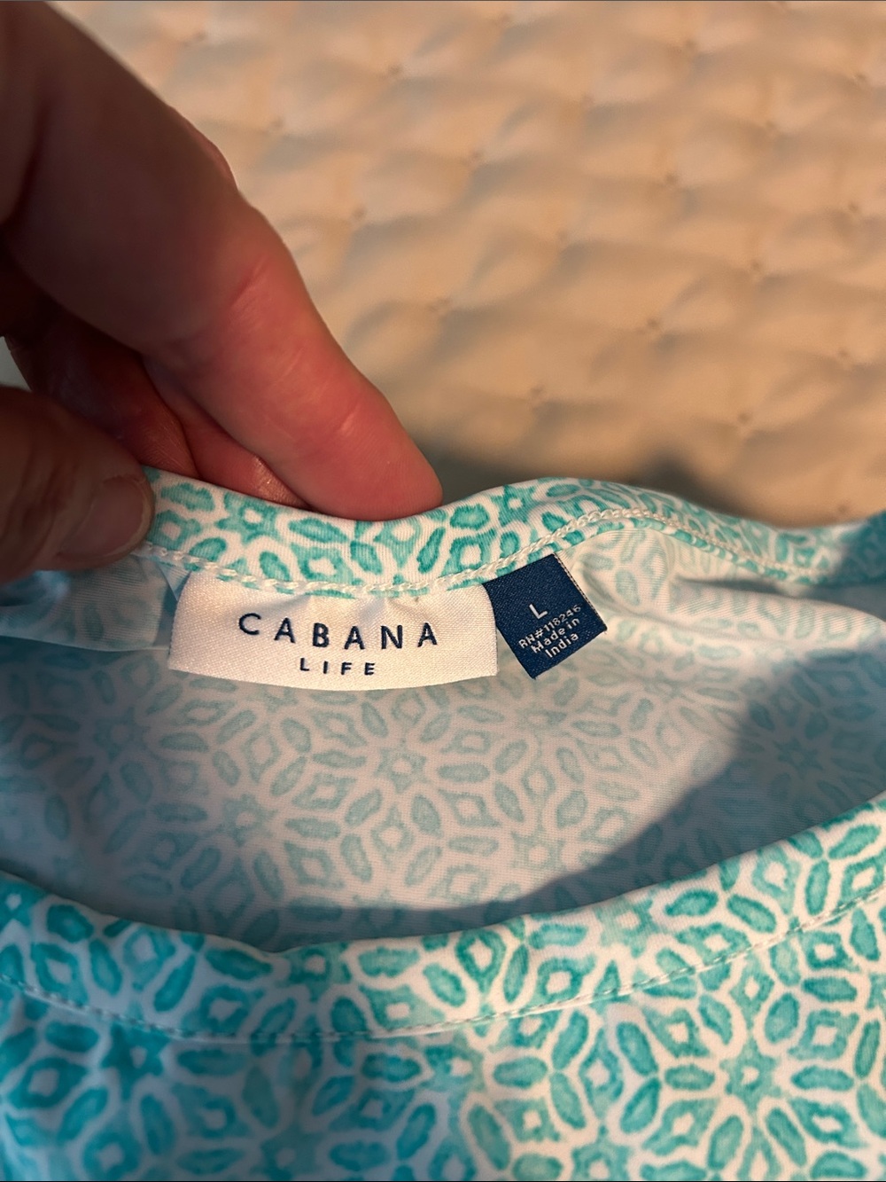 Cabana Life Teal and Orange Geometric Beach Dress - Picture 3 of 9